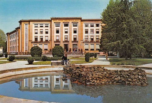 Cartolina Battaglia Istituto Termale INPS animata anni '80