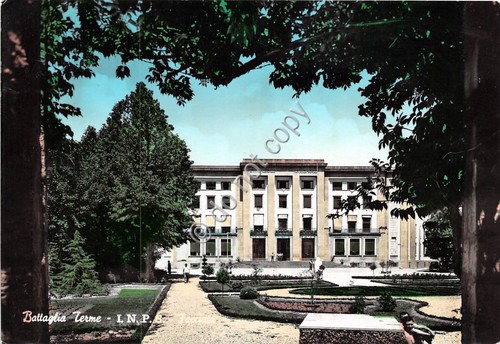 Cartolina Battaglia Terme INPS Facciata1966