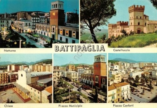 Cartolina Battipaglia vedute varie anni '60