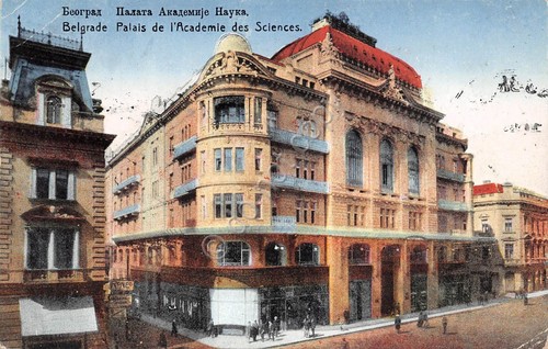 Cartolina Belgrade Palais de Academie des Sciences 1927
