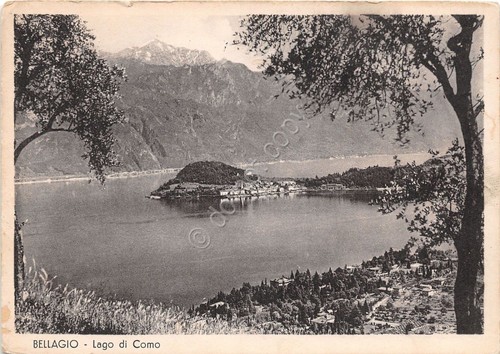 Cartolina Bellagio Lago di Como Brunner anni '50