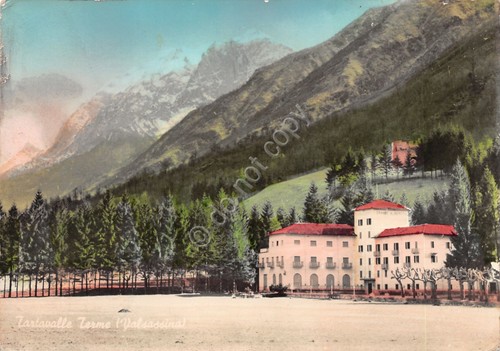 Cartolina Bellano Albergo Terme 1960 grinza