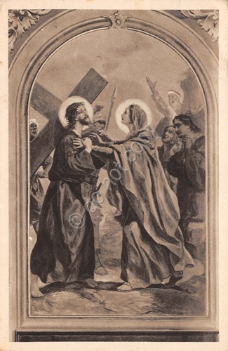 Cartolina Bellano Santuario di Lezzeno Dolore di Maria 1935 (Como)