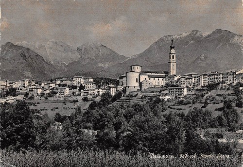 Cartolina Belluno Panorama 1966