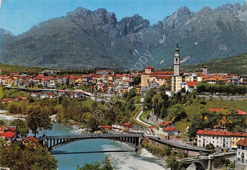 Cartolina Belluno Panorama 1986