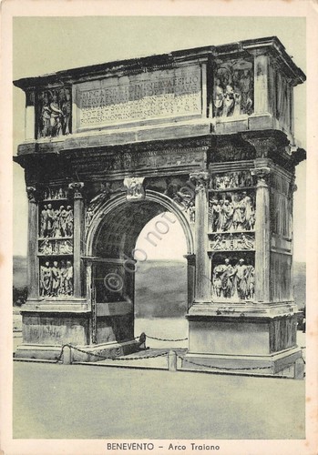 Cartolina Benevento Arco Traiano anni '40