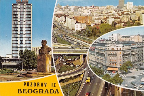 Cartolina Beograd vedute 1984