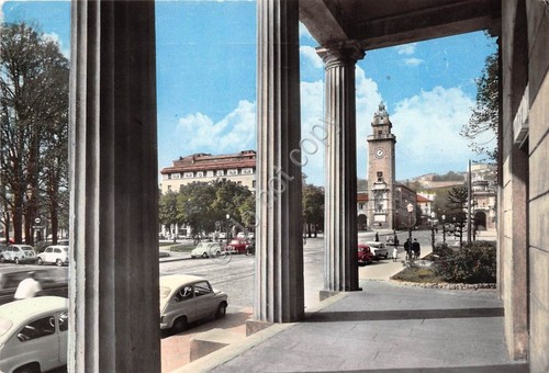 Cartolina Bergamo dai portici 1964
