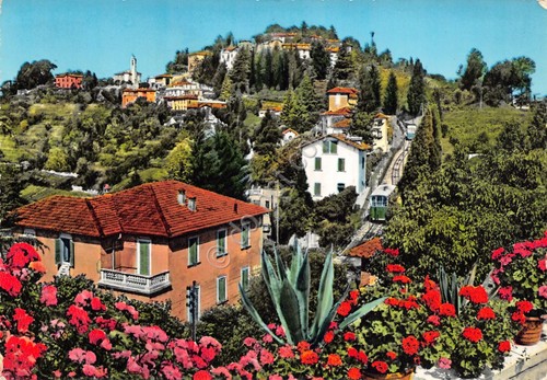 Cartolina Bergamo funicolare al Colle S. Vigilio 1963 timbro targhetta …