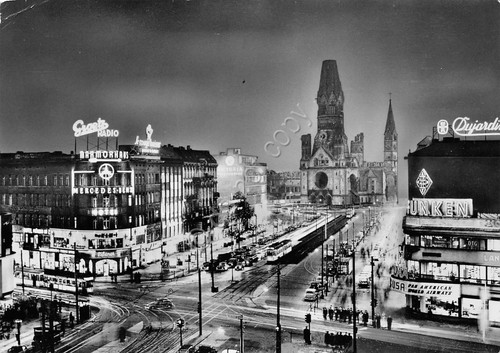 Cartolina Berlin beitrag zum Wiedersufbau der Kaise Wilhelm Gedachtniskirche