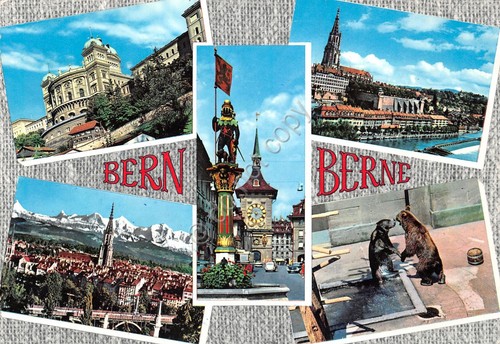 Cartolina Bern 5 views 1964