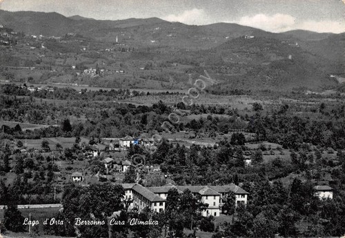 Cartolina Berzonno Lago d'Orta Panorama 1963