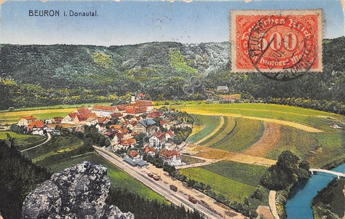 Cartolina Beuron i. Donautal 1923 illustrata