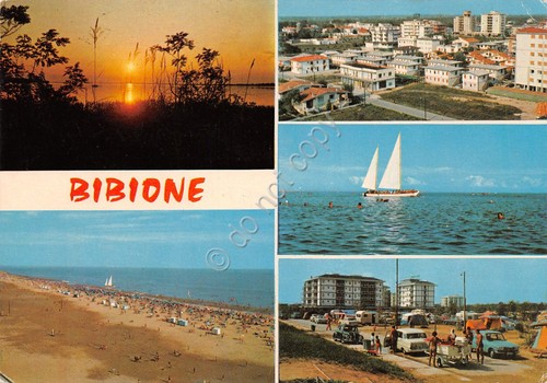 Cartolina Bibione 5 vedute (Venezia)