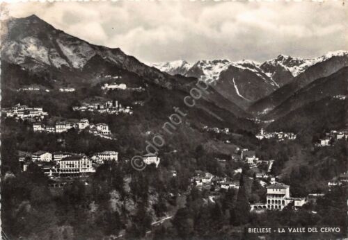 Cartolina Biellese Valle del Cervo Panorama anni '50