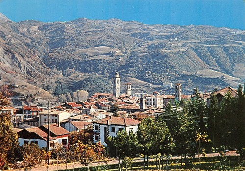 Cartolina Bobbio panorama 1972 (Piacenza)
