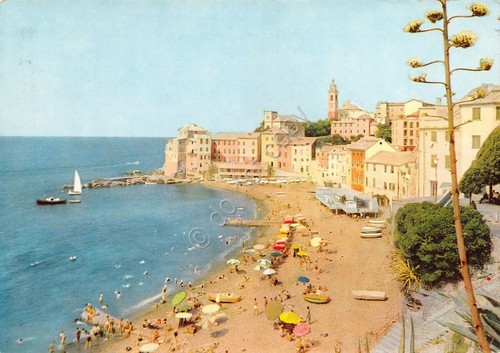 Cartolina Bogliasco Hotel Casablanca spiaggia