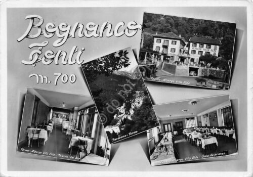 Cartolina Bognanco Fonti vedute Albergo Villa Elda 1951