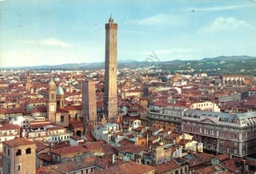 Cartolina Bologna panorama