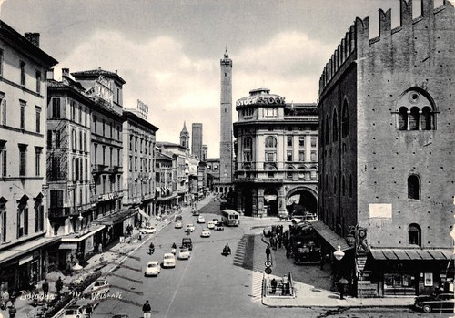 Cartolina Bologna Via Rizzoli 1965