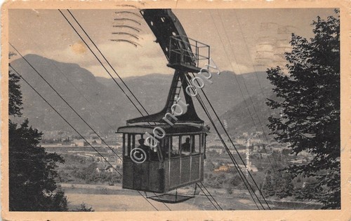 Cartolina Bolzano Cabina teleferica - 1941