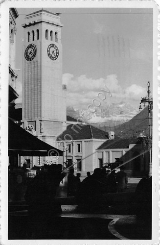 Cartolina Bolzano Torre stazione ferroviaria 1939