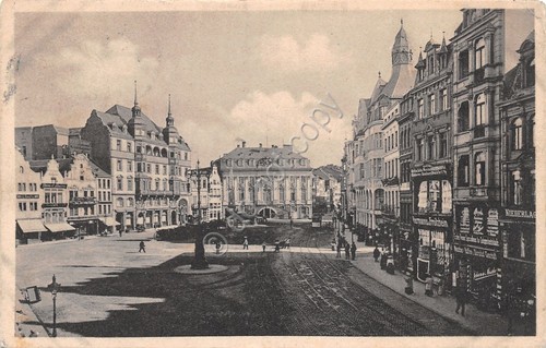 Cartolina Bonn Markplatz 1918