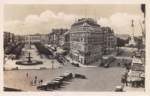 Cartolina Bordeaux Les allees de Tourny auto d'epoca