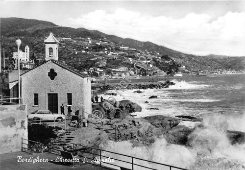Cartolina Bordighera Chiesetta S. Ampelio 1968 (Imperia)