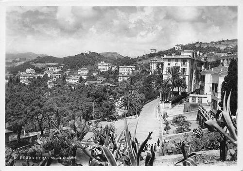 Cartolina Bordighera Nuovi Giardini (Imperia)