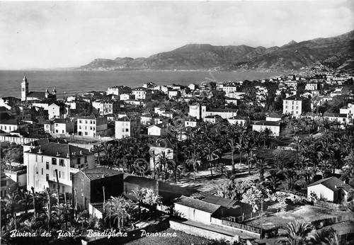 Cartolina Bordighera Panorama 1959 (Imperia)