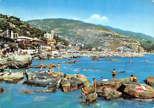 Cartolina Bordighera Scogliera S. Ampelio 1962 (Imperia)