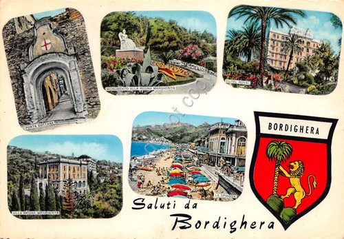 Cartolina Bordighera vedute 1969 (Imperia)