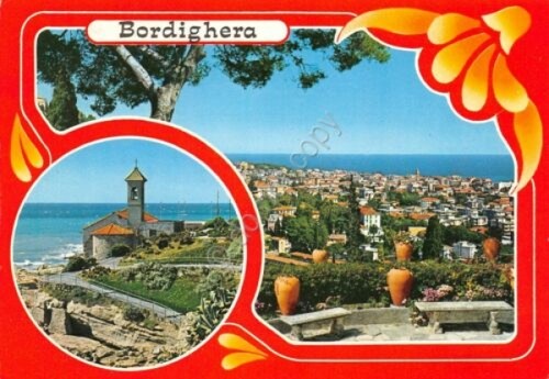 Cartolina Bordighera vedute 1988 (Imperia)