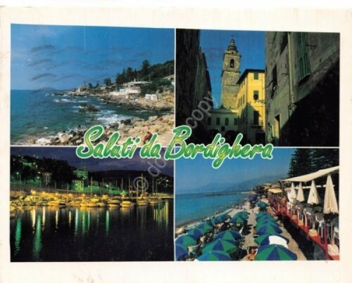 Cartolina Bordighera vedute 2002 (Imperia)