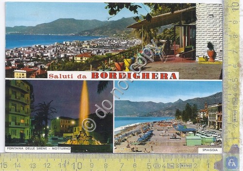 Cartolina Bordighera vedute varie 1969 (Imperia)