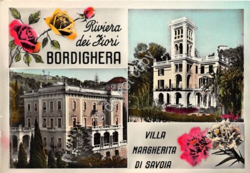 Cartolina Bordighera vedutine 1957 (Imperia)