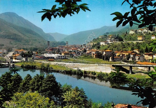 Cartolina Borgo a Mozzano Lucca panorama