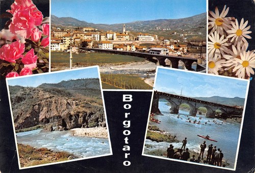 Cartolina Borgotaro Canoa Vedutine