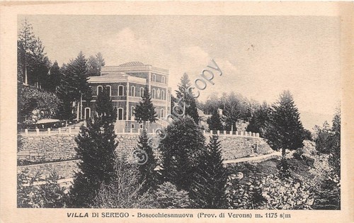 Cartolina Boscochiesanuova Villa di Serego