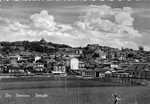Cartolina Bra - Panorama dettaglio (Cuneo)