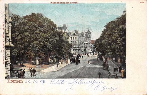 Cartolina Bremen Heerdenthorsteinweg 1902