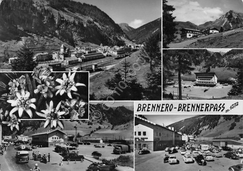 Cartolina Brennero vedute varie 1964 (Bolzano)