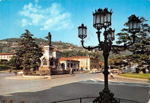 Cartolina Brescia Porta Venezia Monumento Arnaldo Timbro targhetta PT 1965