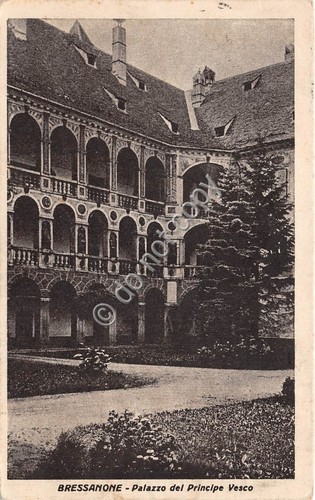 Cartolina Bressanone Palazzo del Principe Vesco 1928