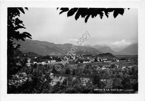 Cartolina Brivio e Valle dell'Adda 1954