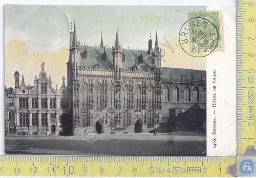 Cartolina Bruges - Hotel de la Ville - Vg Belge …