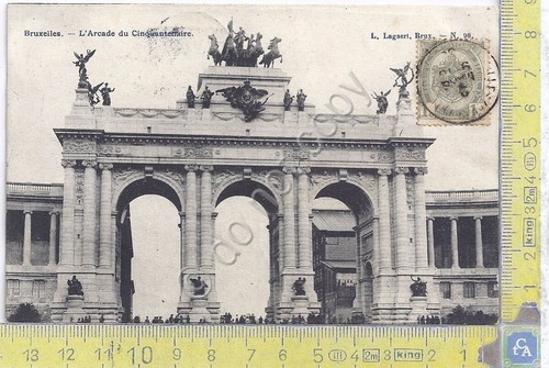 Cartolina Bruxelles - Arcade du Cinquantenaire - Vg Belge Congo …