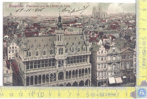 Cartolina Bruxelles - View pris de Holtel de la Viile …