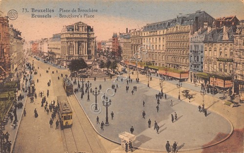 Cartolina Bruxelles Place de Brouckere